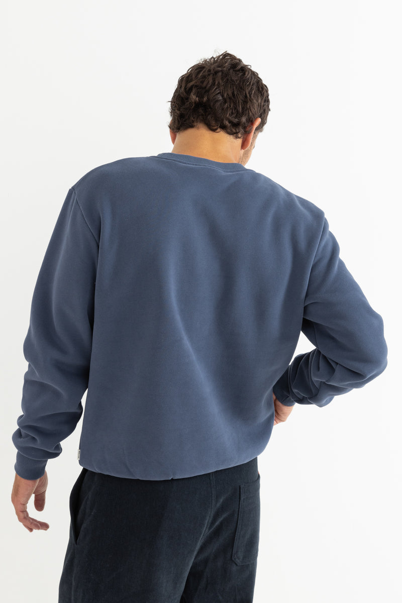 Mechanics Crew Fleece Indigo