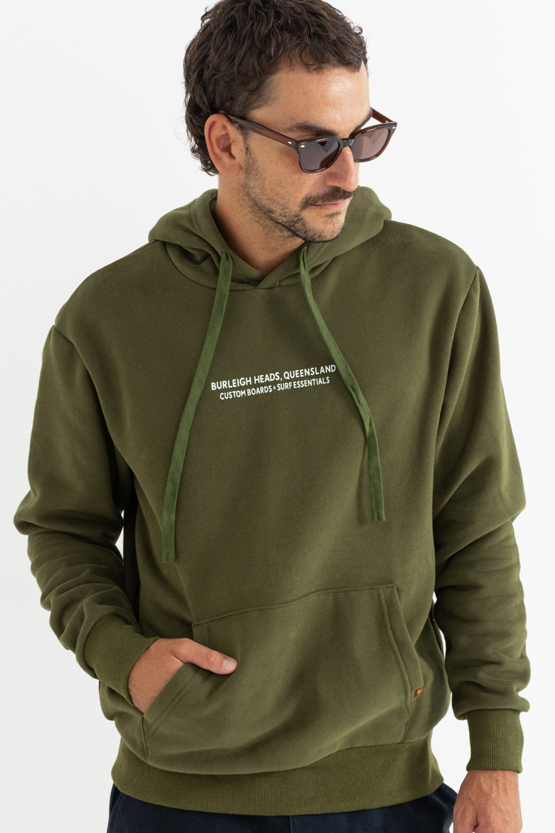 Local Fleece Hood Green