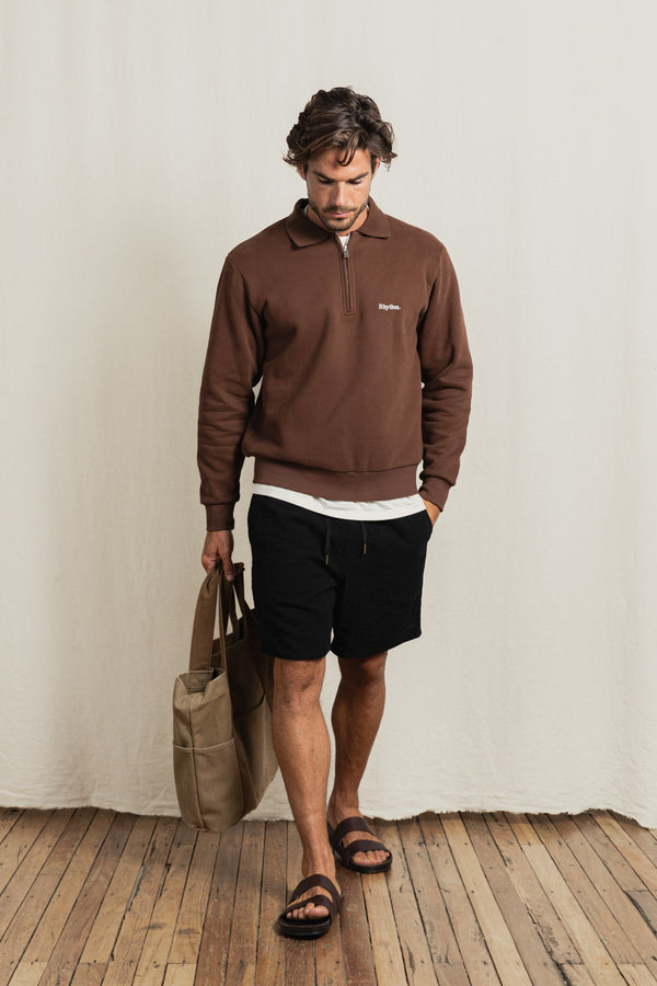 Furnace Quarter Zip Brown