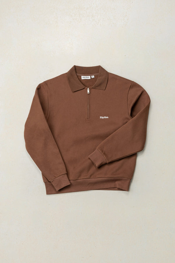 Furnace Quarter Zip Brown