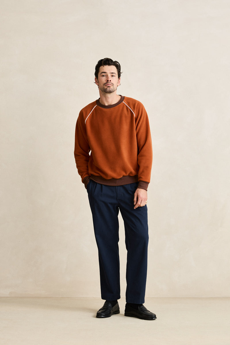 Pipe Polar Crewneck Burnt Orange
