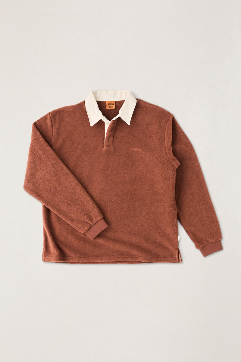Chasm Polo Fleece Baked Clay