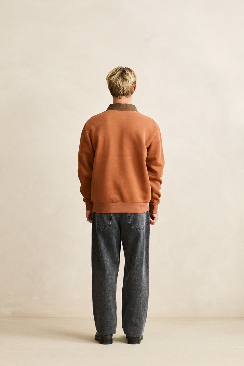Sutton Quarter Zip Fleece Caramel