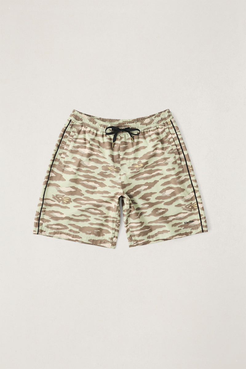 Leo Camo Beach Short Sage