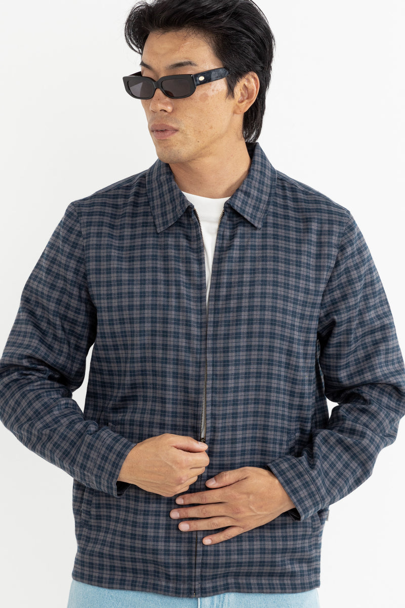 Lo-Fi Check Jacket Navy