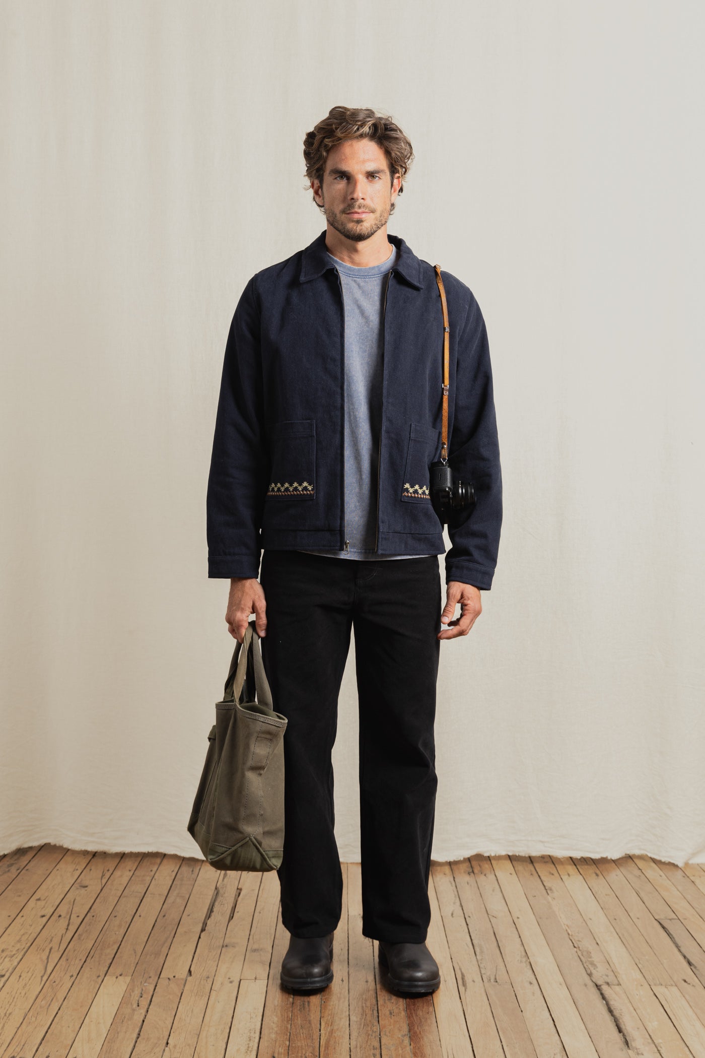 Arugam Twill Jacket Midnight Navy – Rhythm