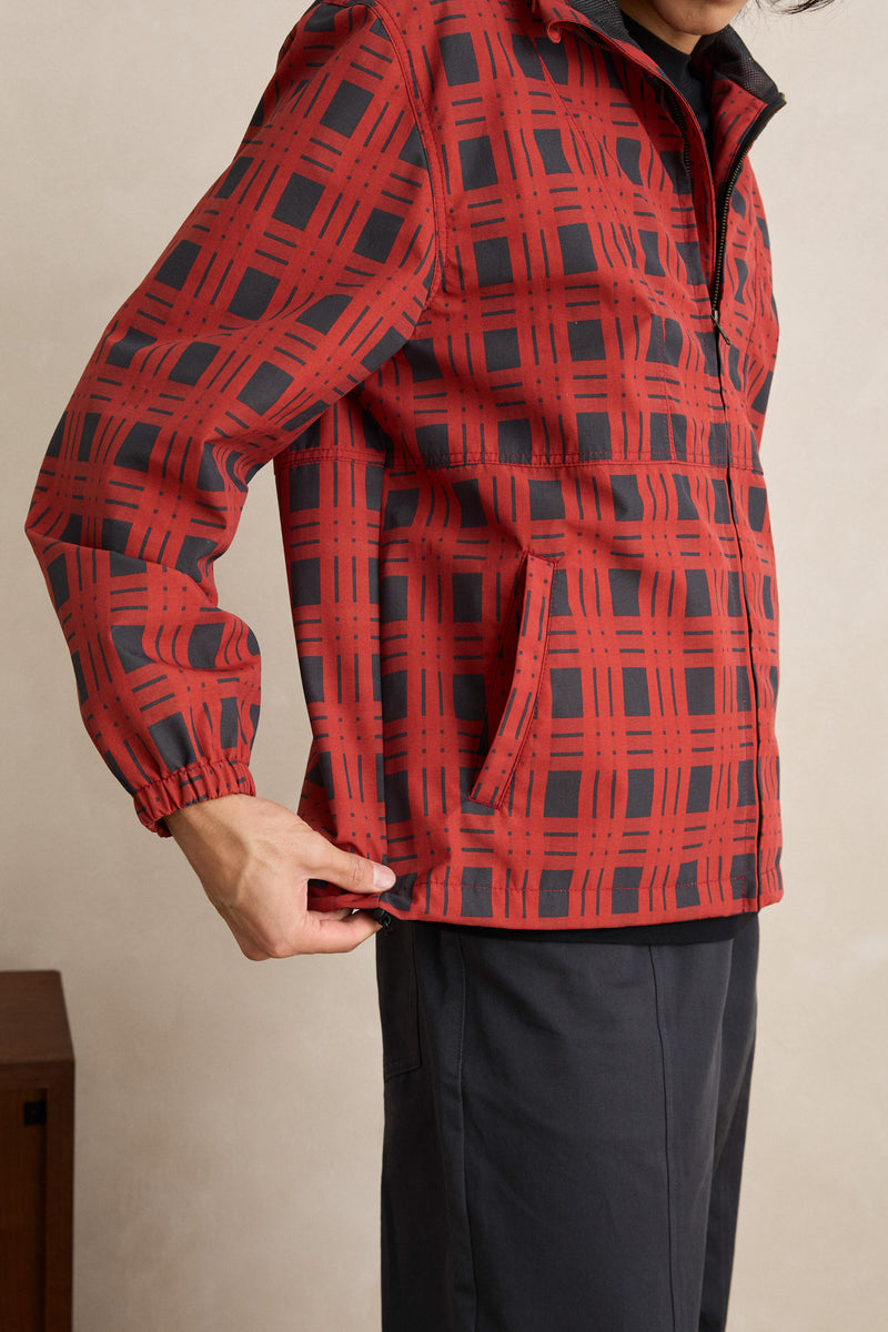 Open Plain Windbreaker Red