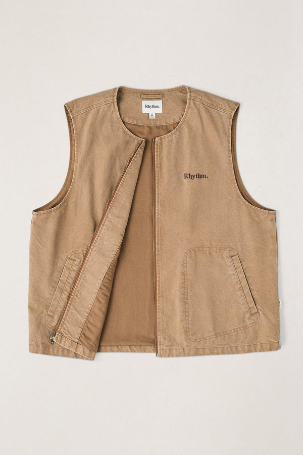 Cultivation Canvas Vest Camel