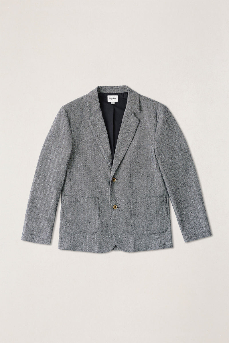 Herringbone Blazer Granite