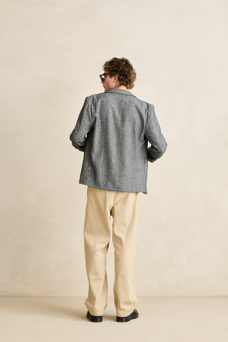 Herringbone Blazer Granite