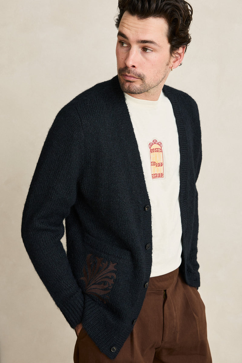 Heritage Bloom Cardigan Midnight