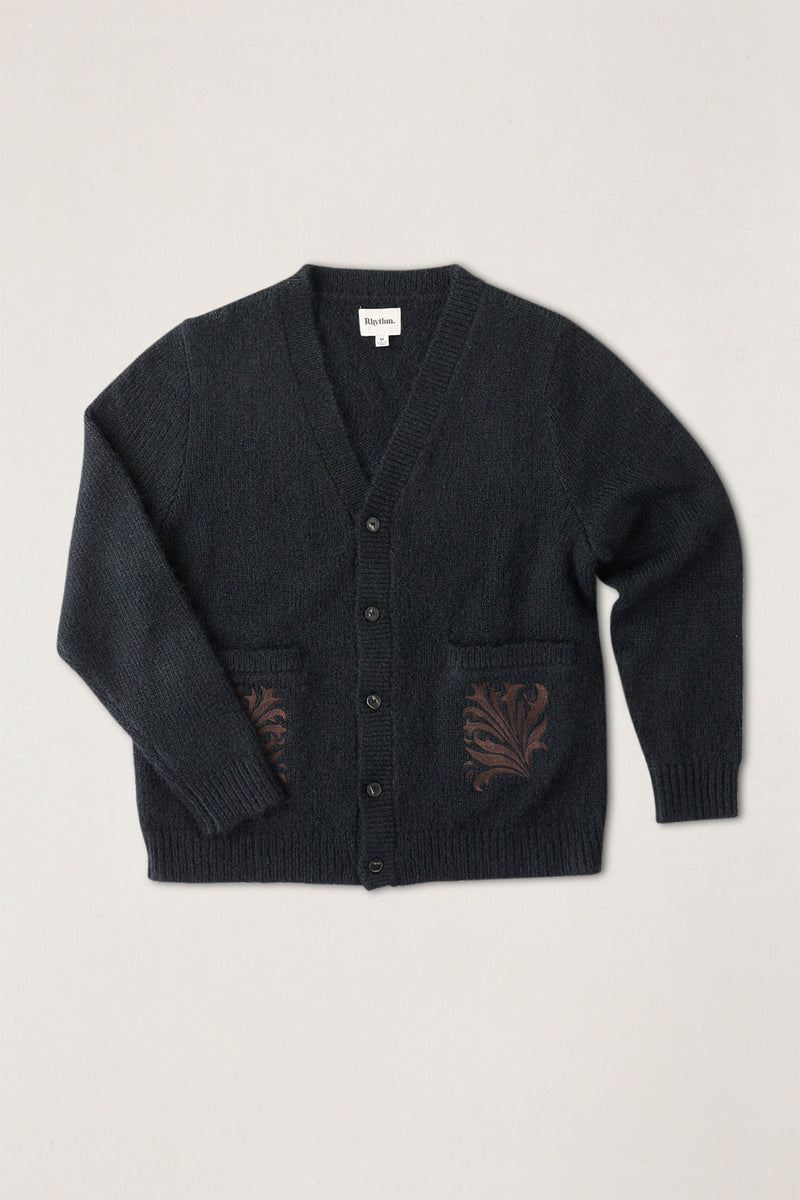Heritage Bloom Cardigan Midnight