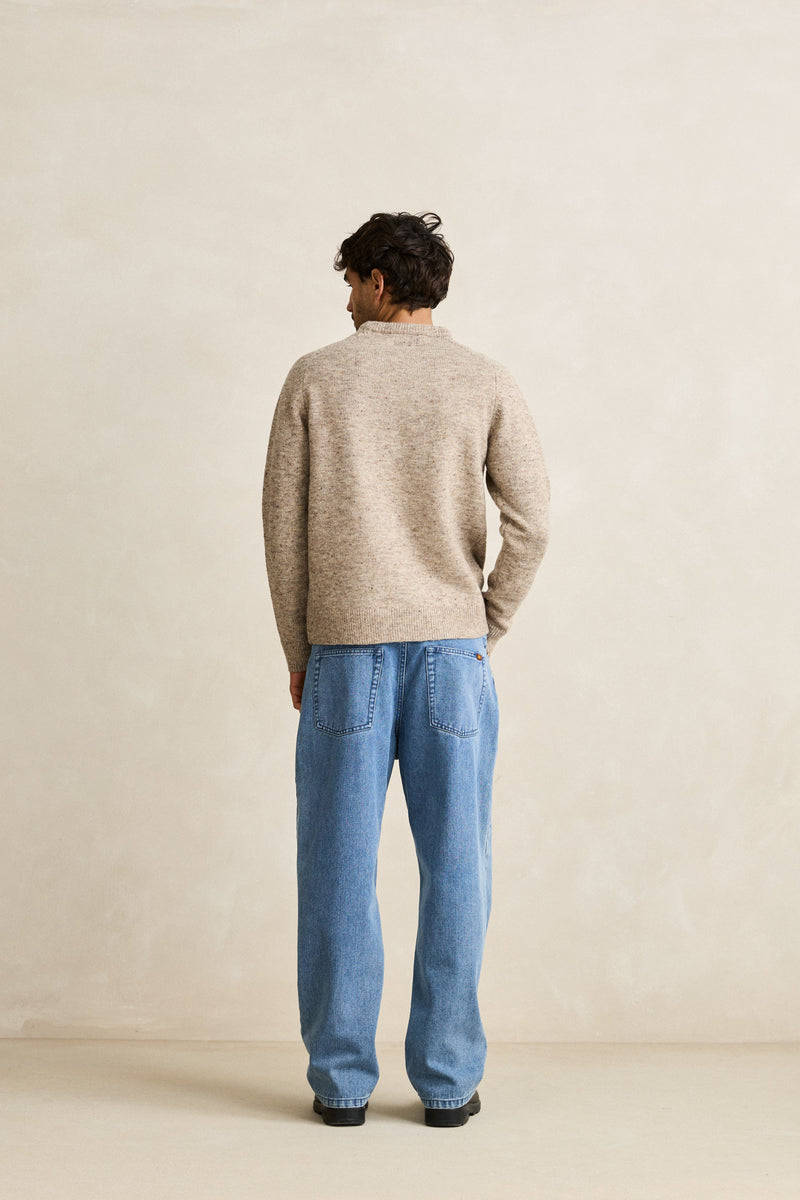 Scramble Crew Knit Natural