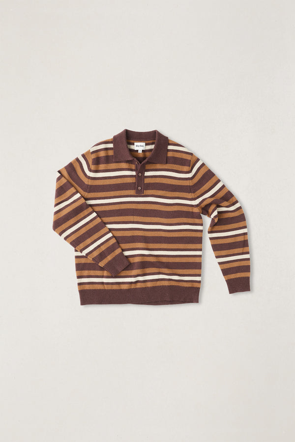 Striped Rugby Sweater Oak