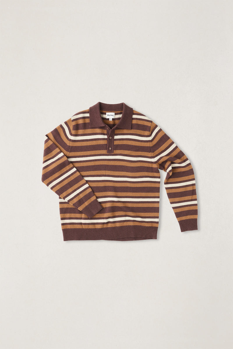 Striped Rugby Sweater Oak
