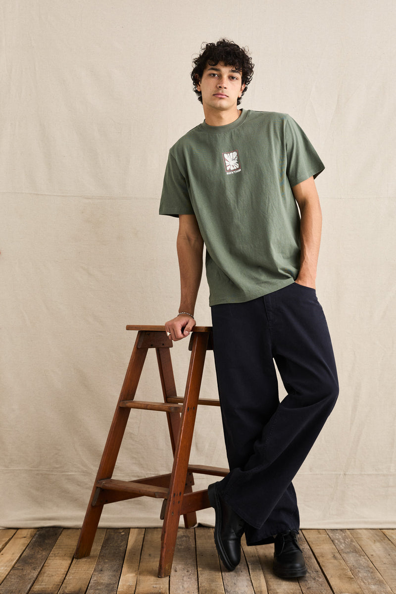 Relaxed Wash Canvas Pant Midnight