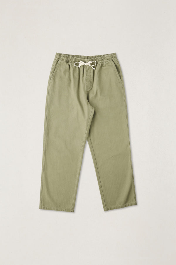 Essential Herringbone Jam Pant Olive