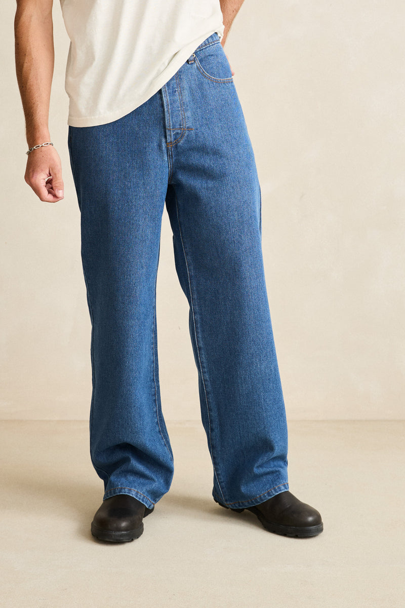 Essential Straight Leg Denim Jean Blue
