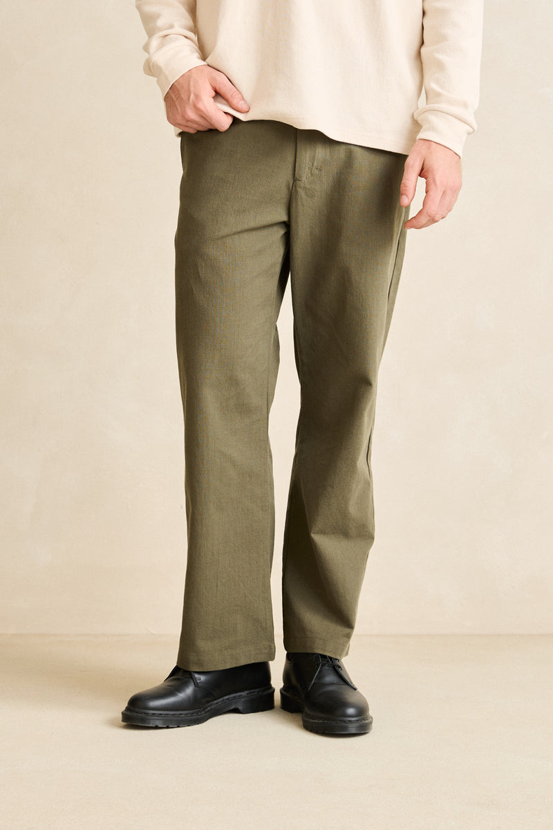 Monterey Slub Trouser Olive