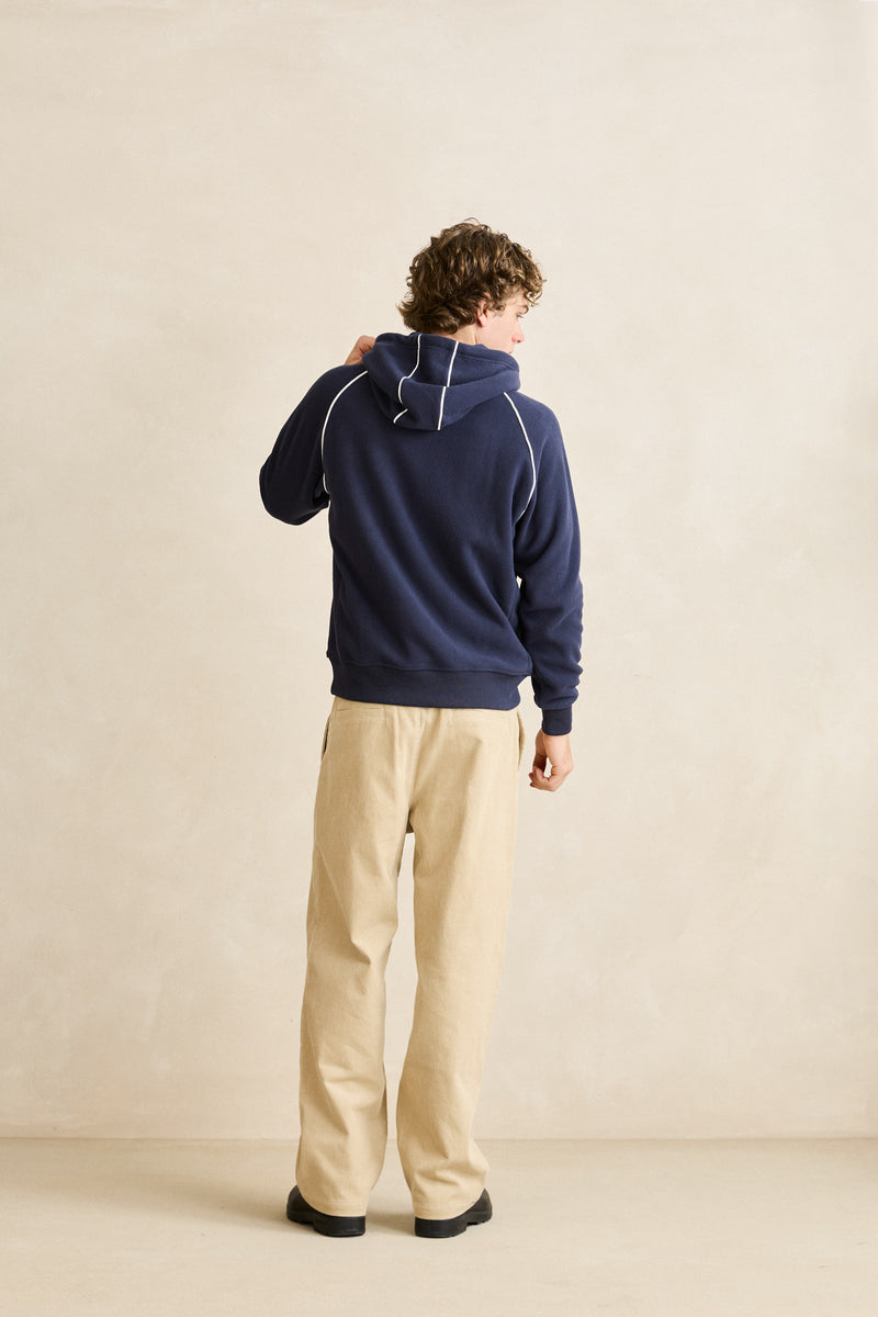 Double Pleat Cord Trouser Sand