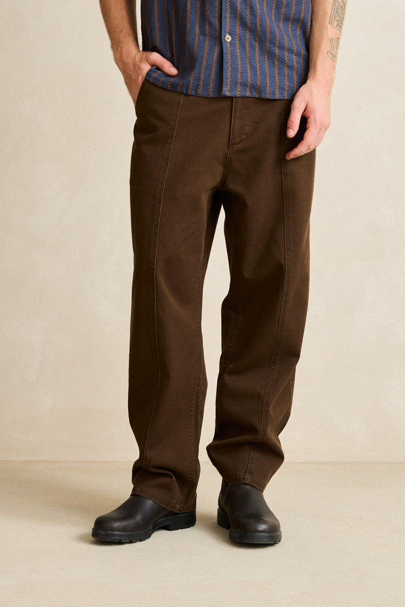 Straight Cut Slacks Chocolate