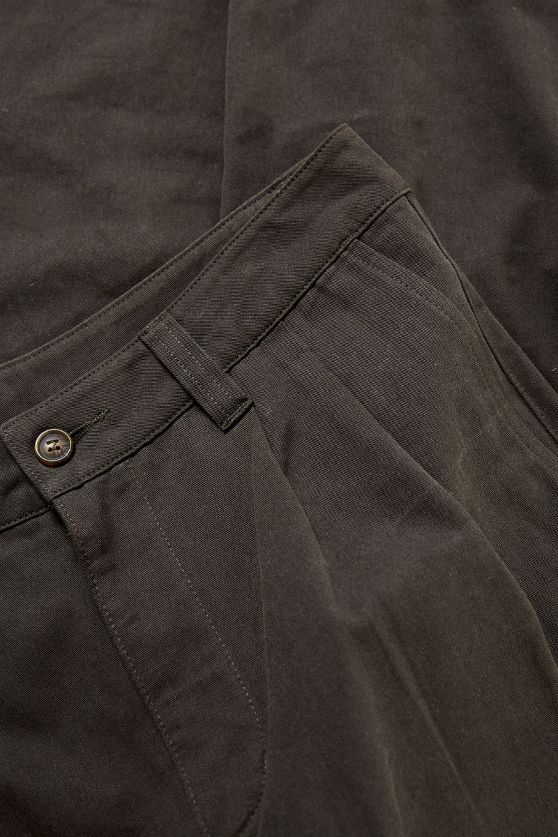 Double Pleat Twill Trouser Vintage Black – Rhythm