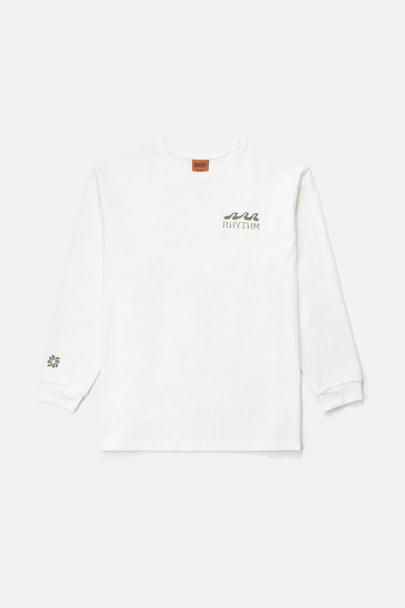 Grange Loose Fit Ls T-Shirt Ecru