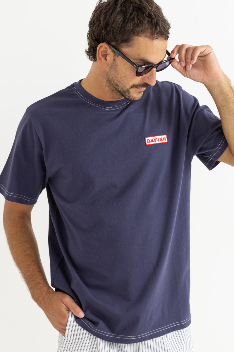 Mechanics Vintage Ss T-Shirt Indigo