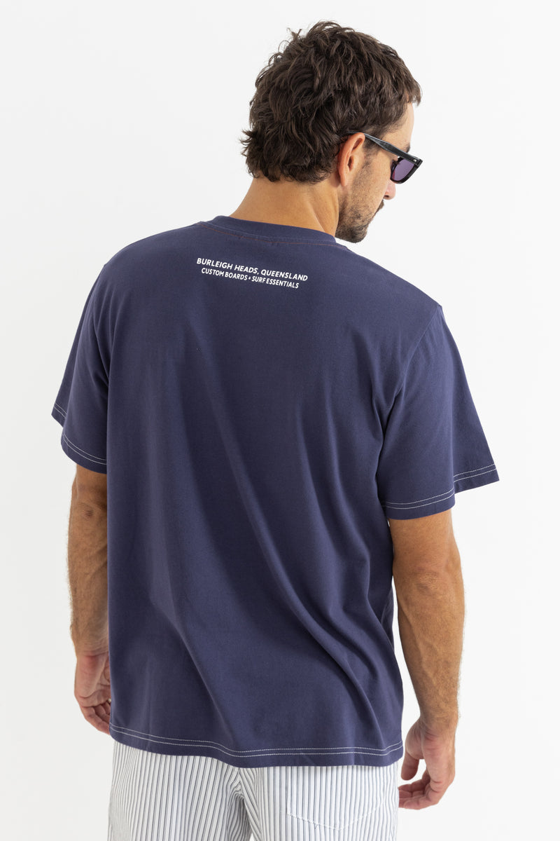 Mechanics Vintage Ss T-Shirt Indigo