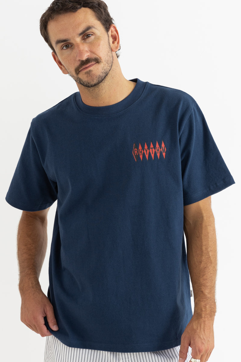 Poolroom Vintage Ss T-Shirt Navy