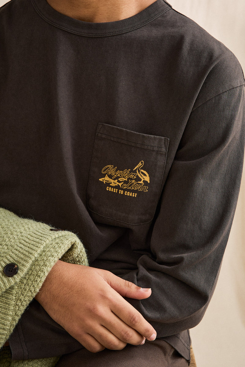 C2C Vintage Ls T-Shirt Vintage Black