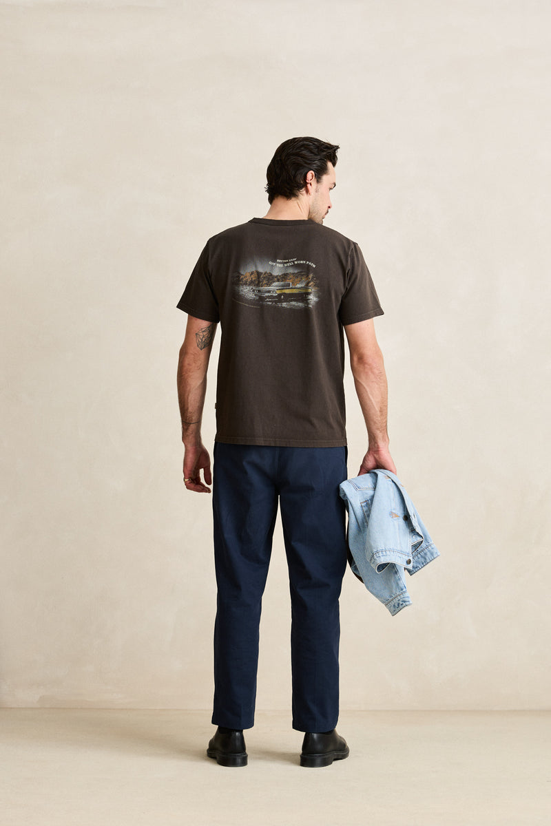 Heading West Vintage Ss T-Shirt Vintage Black