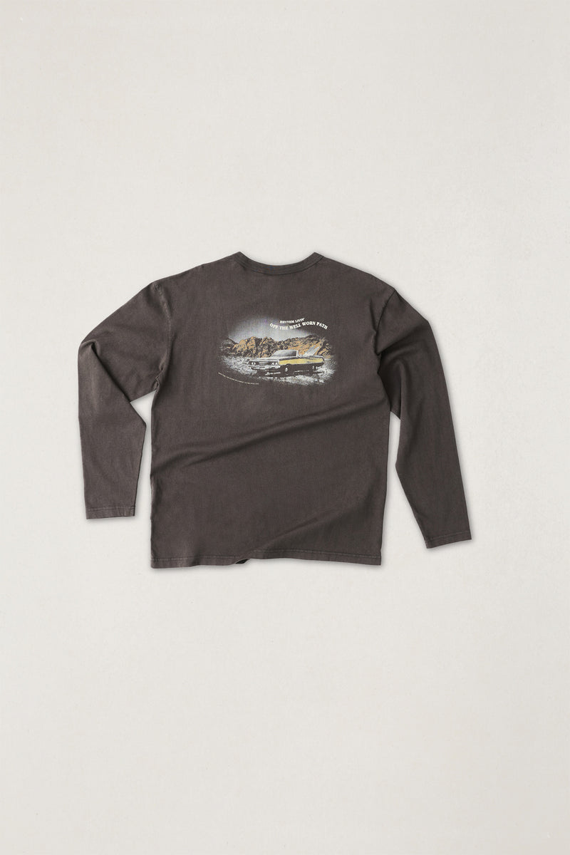 Heading West Vintage Ls T-Shirt Vintage Black