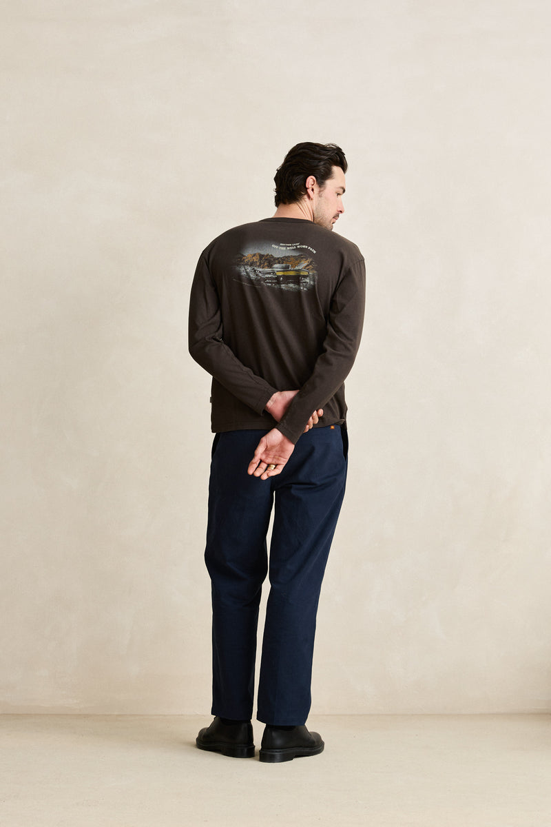 Heading West Vintage Ls T-Shirt Vintage Black