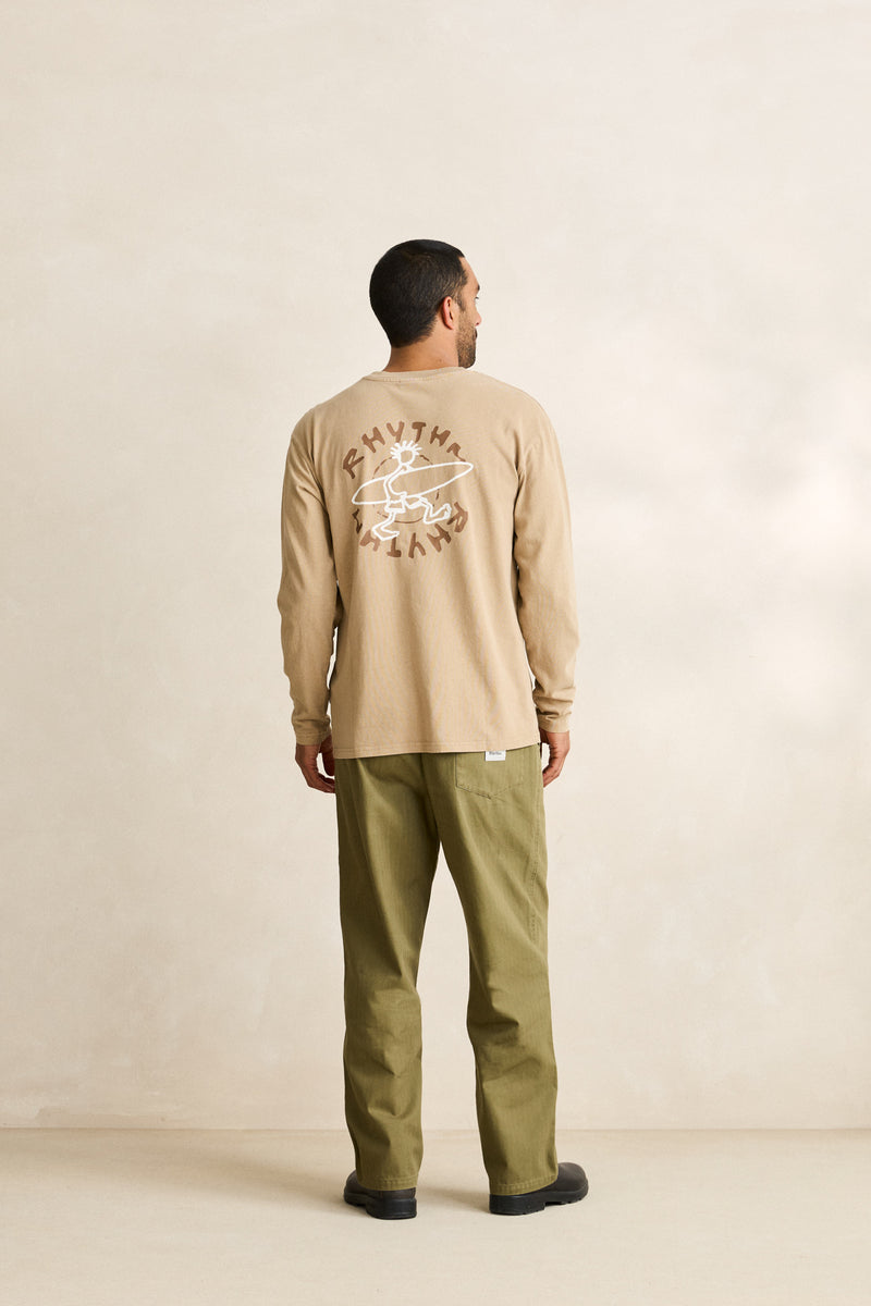 Jaunt Vintage Ls T-Shirt Macadamia