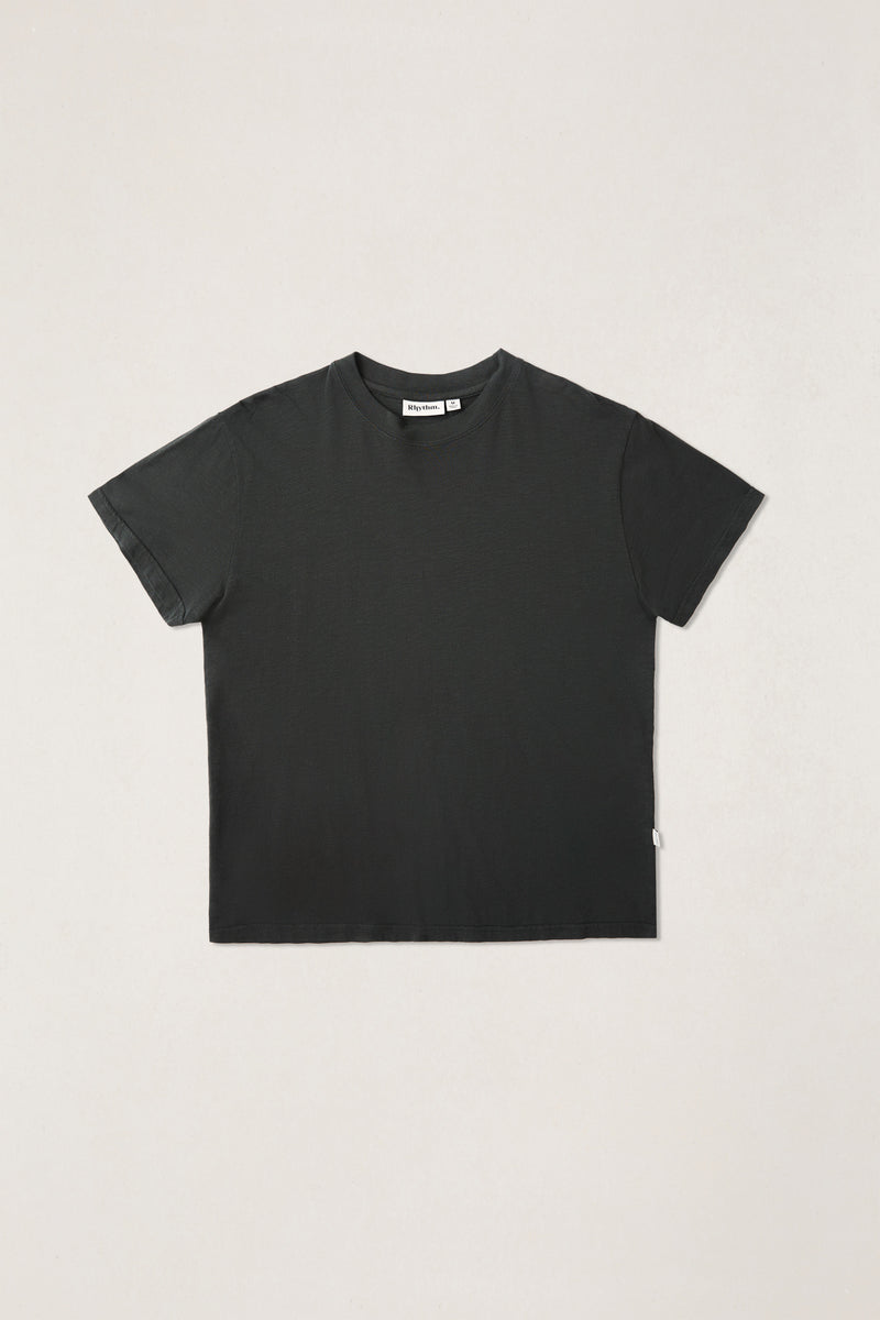 Essential Slub Band Ss T-Shirt Vintage Black
