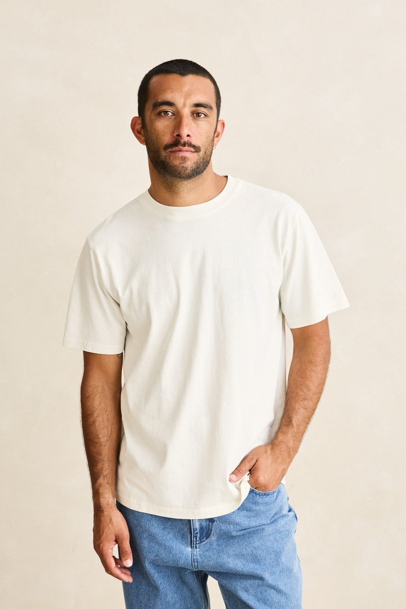 Essential Heavyweight Ss T-Shirt Natural