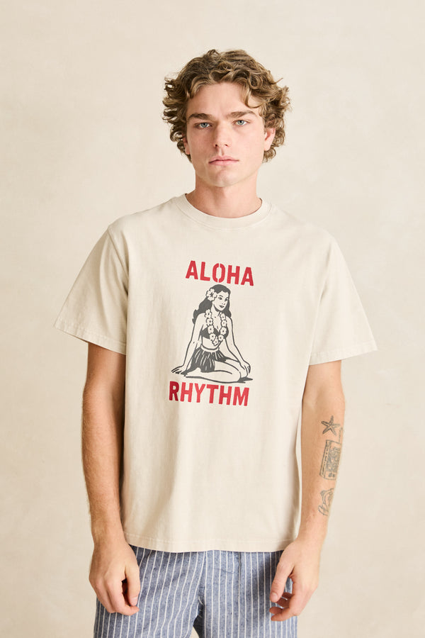Aloha Rhythm Vintage Ss T-Shirt Moonrock