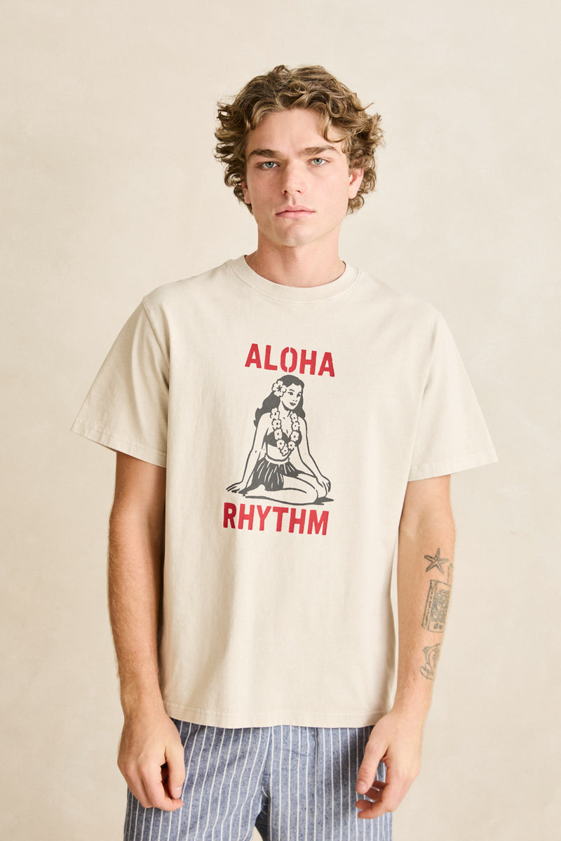Aloha Rhythm Vintage Ss T-Shirt Moonrock