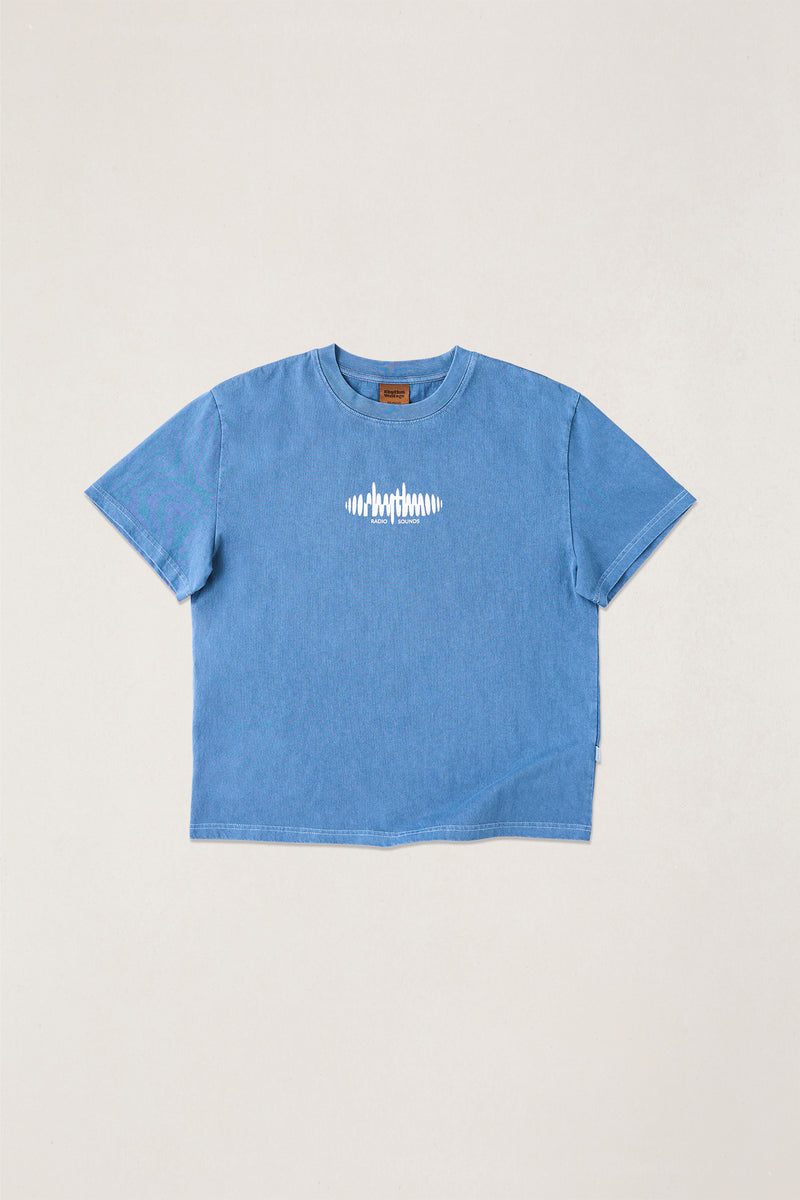 Sounds Contrast Band Ss T-Shirt Blue