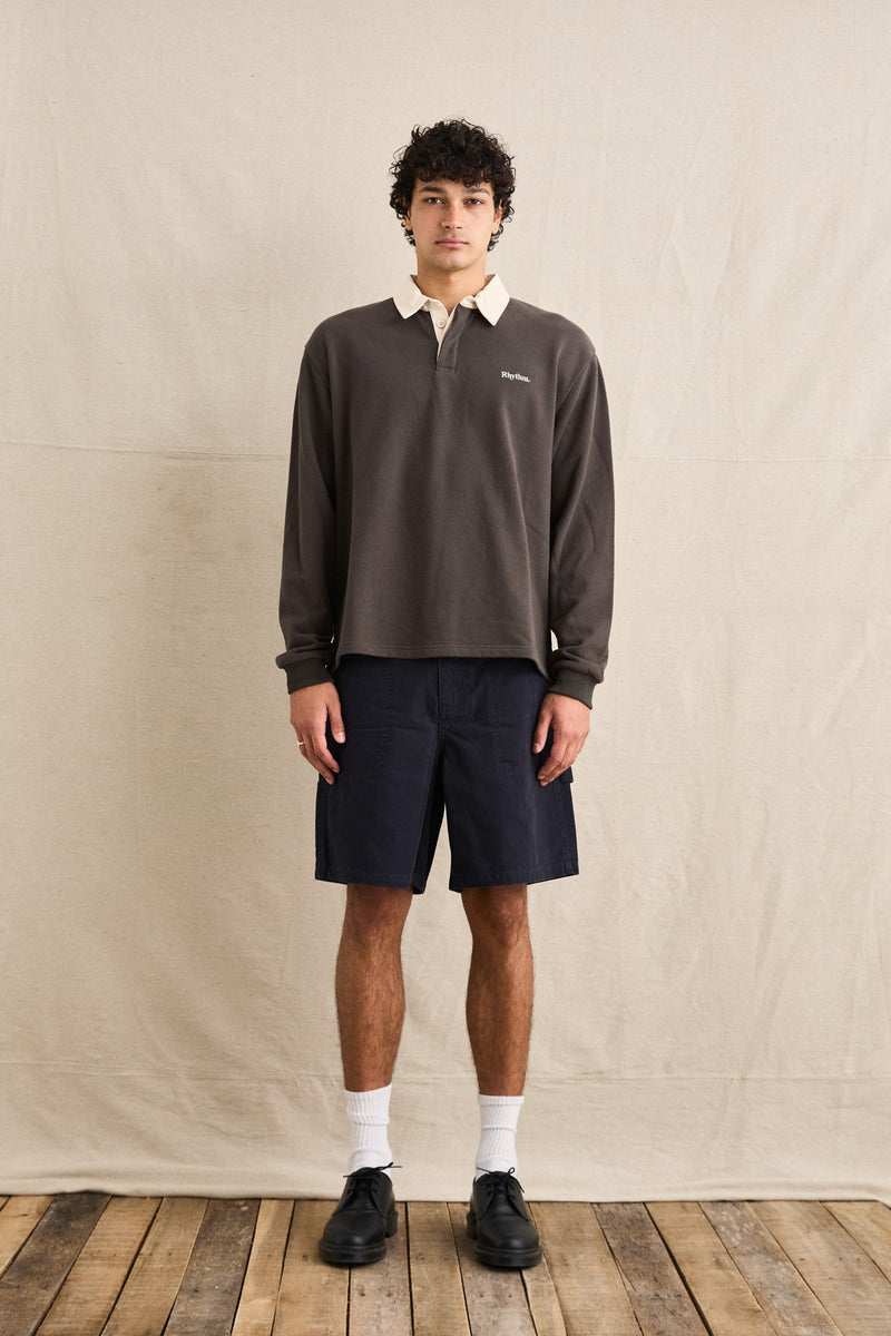 Washed Canvas Short Midnight