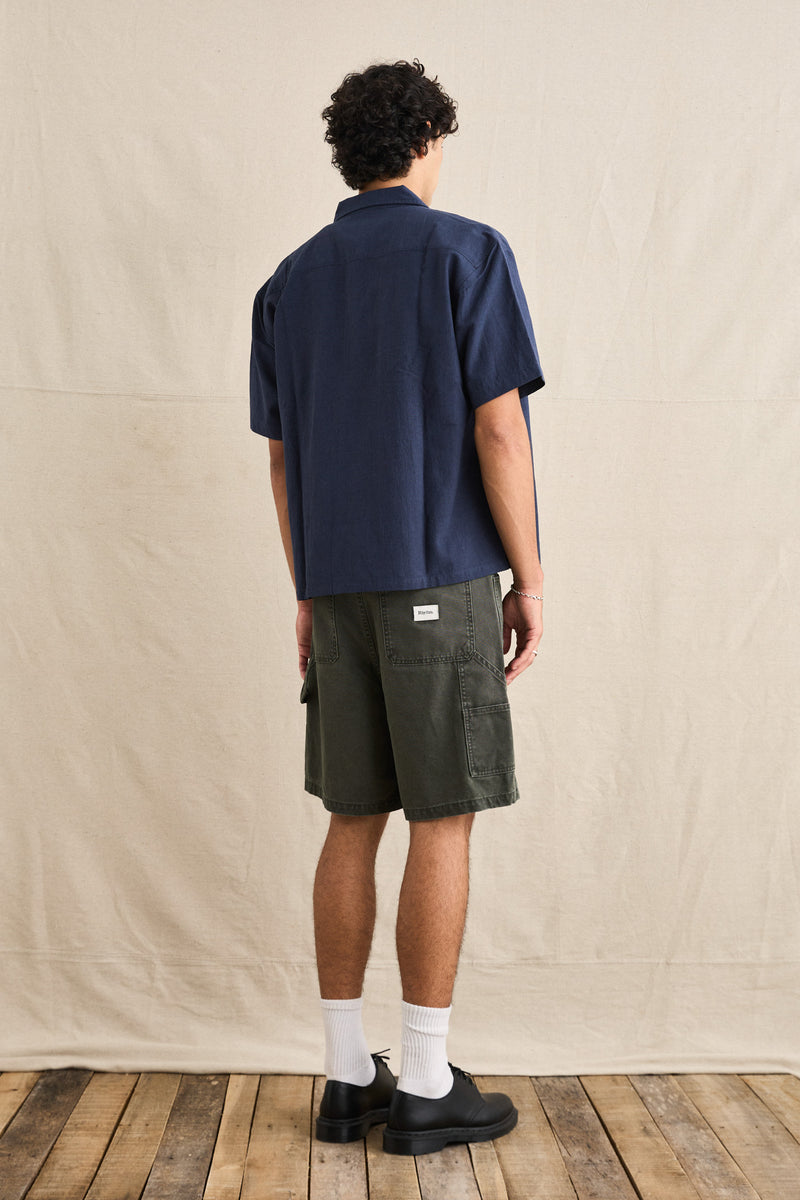 Washed Canvas Short Olive