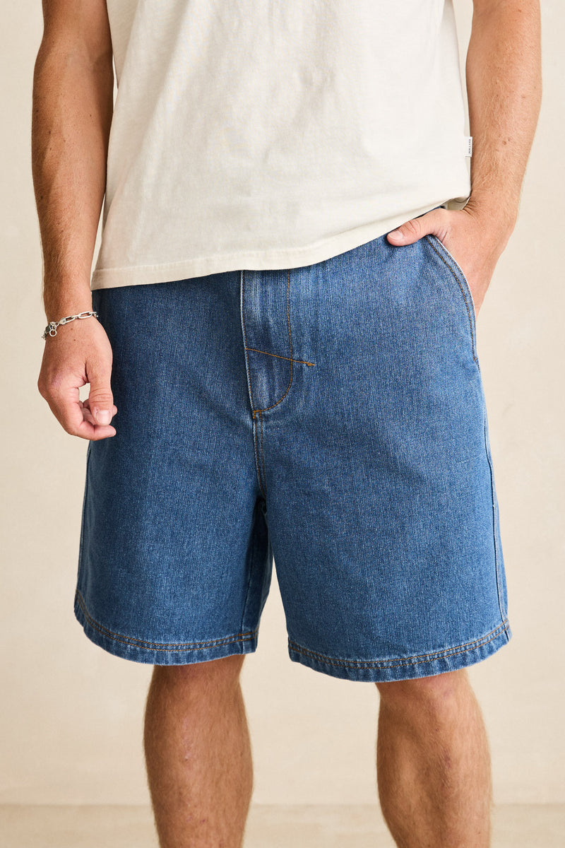Essential Denim Short Blue