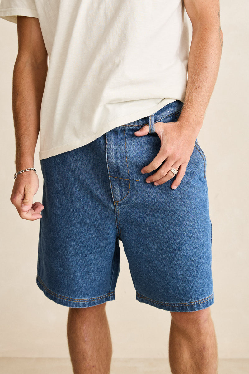 Essential Denim Short Blue