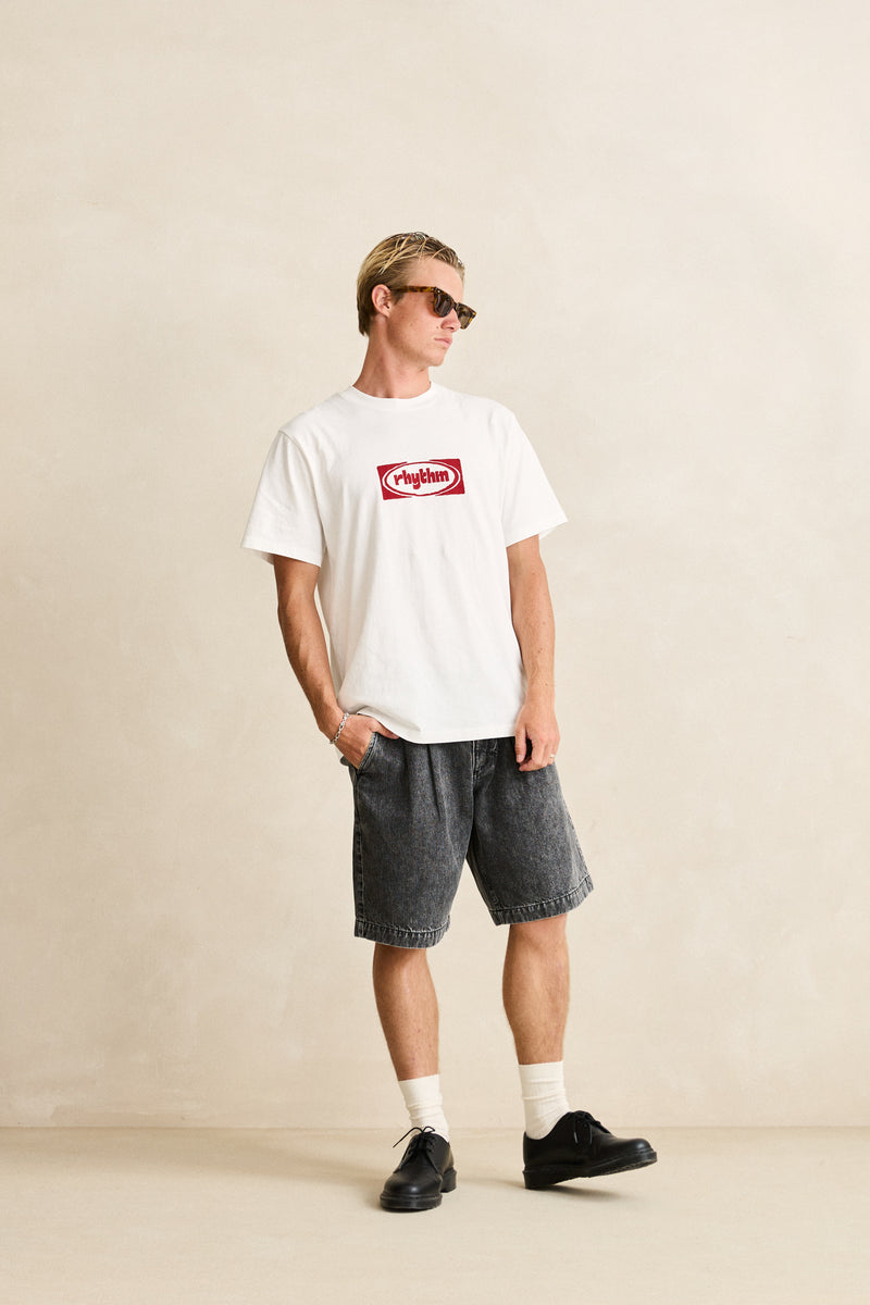 Double Pleated Short Charcoal