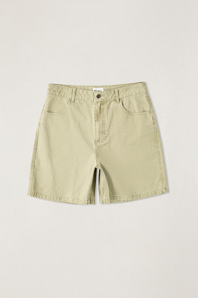 Washed Canvas Short Beige