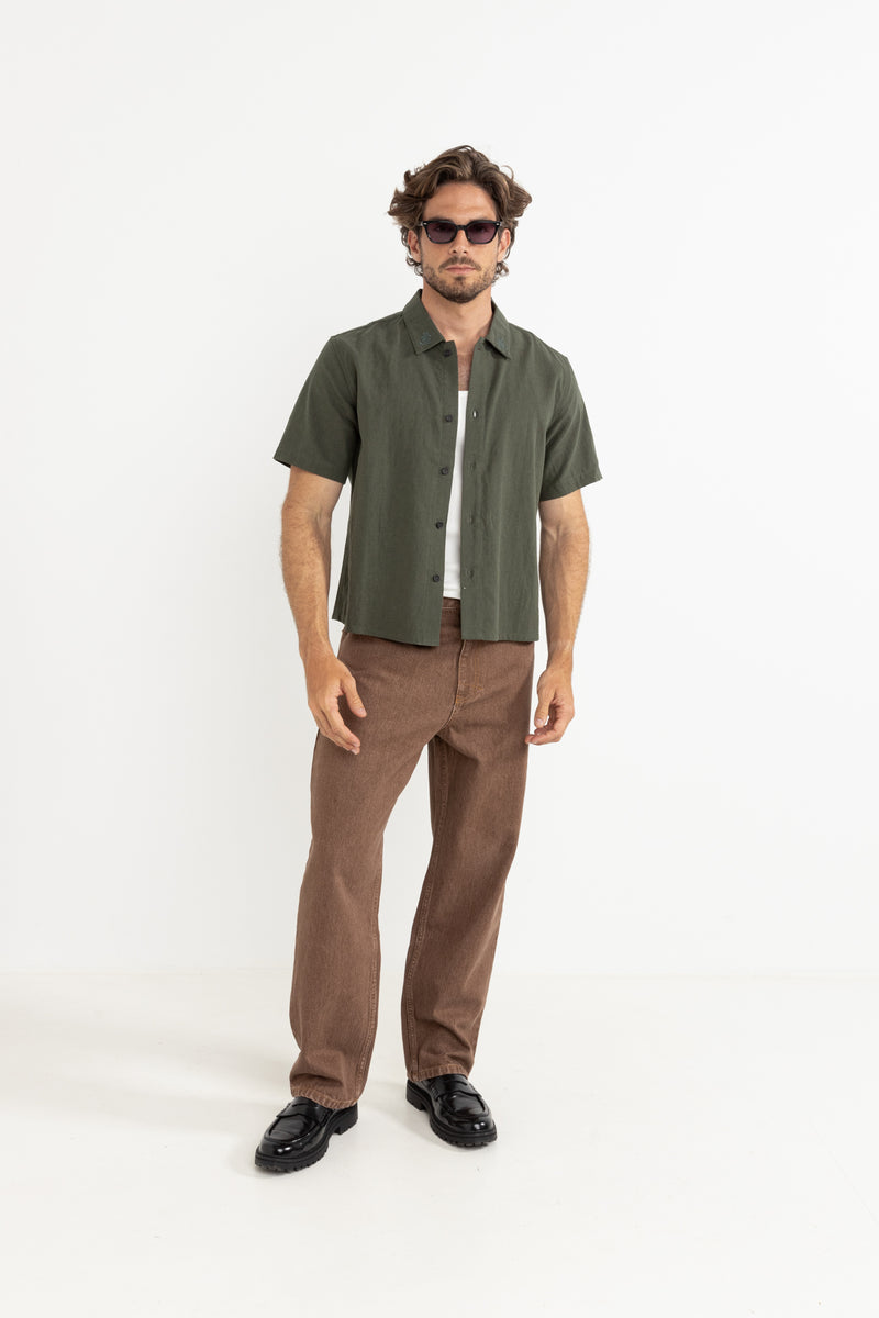 Grange Crop Ss Shirt Forest