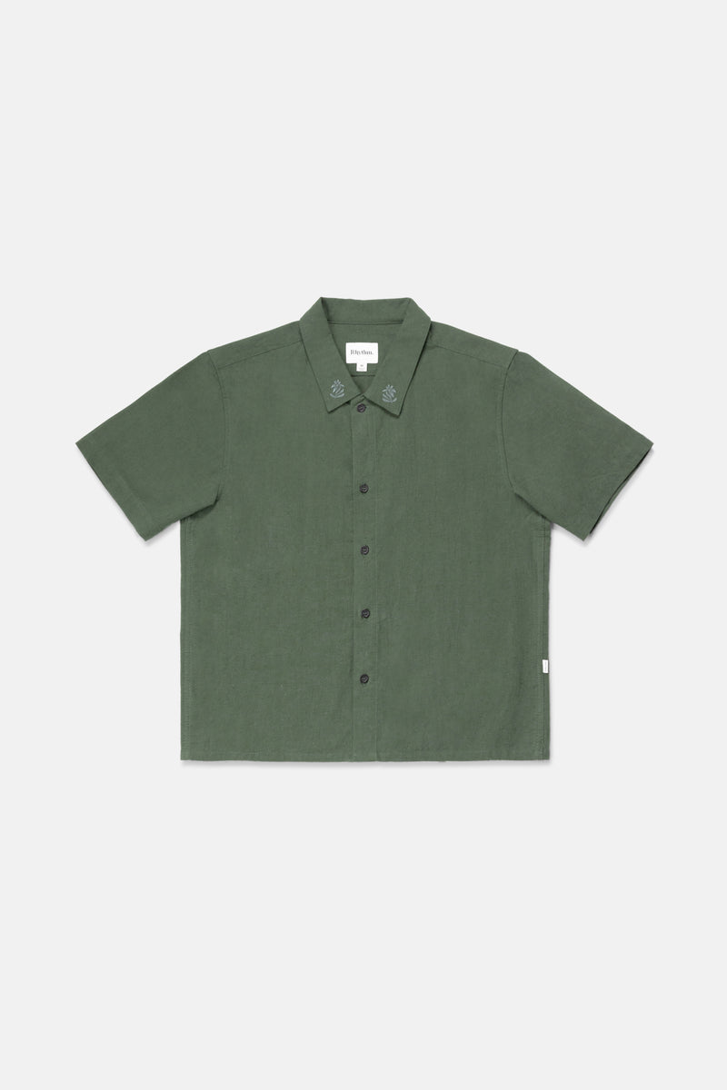 Grange Crop Ss Shirt Forest