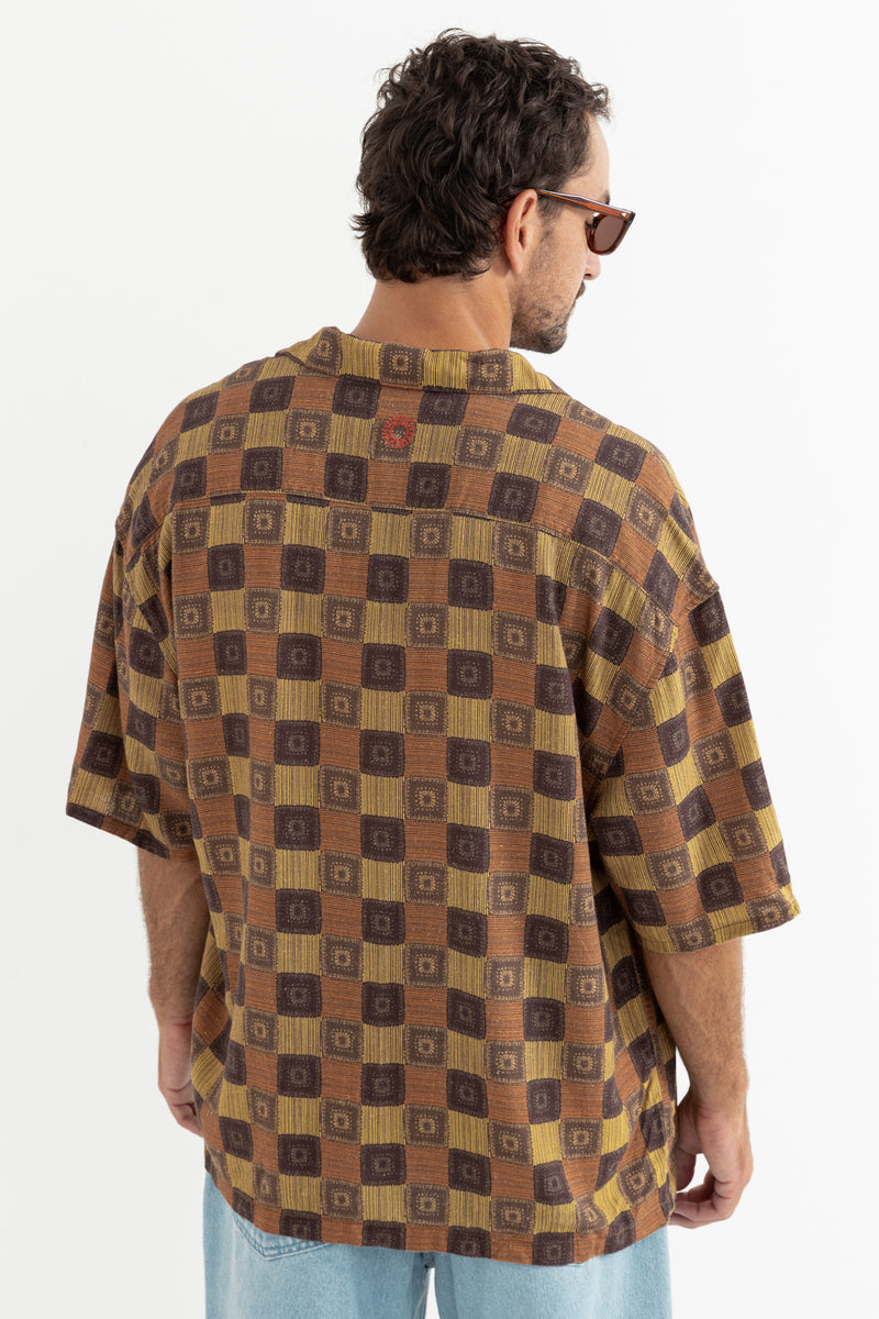 Racket Relaxed Ss Shirt Ochre