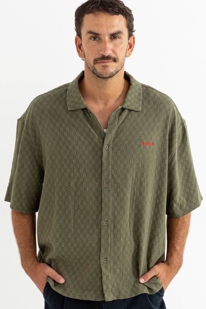 Wash Check Relaxed Ss Shirt Green